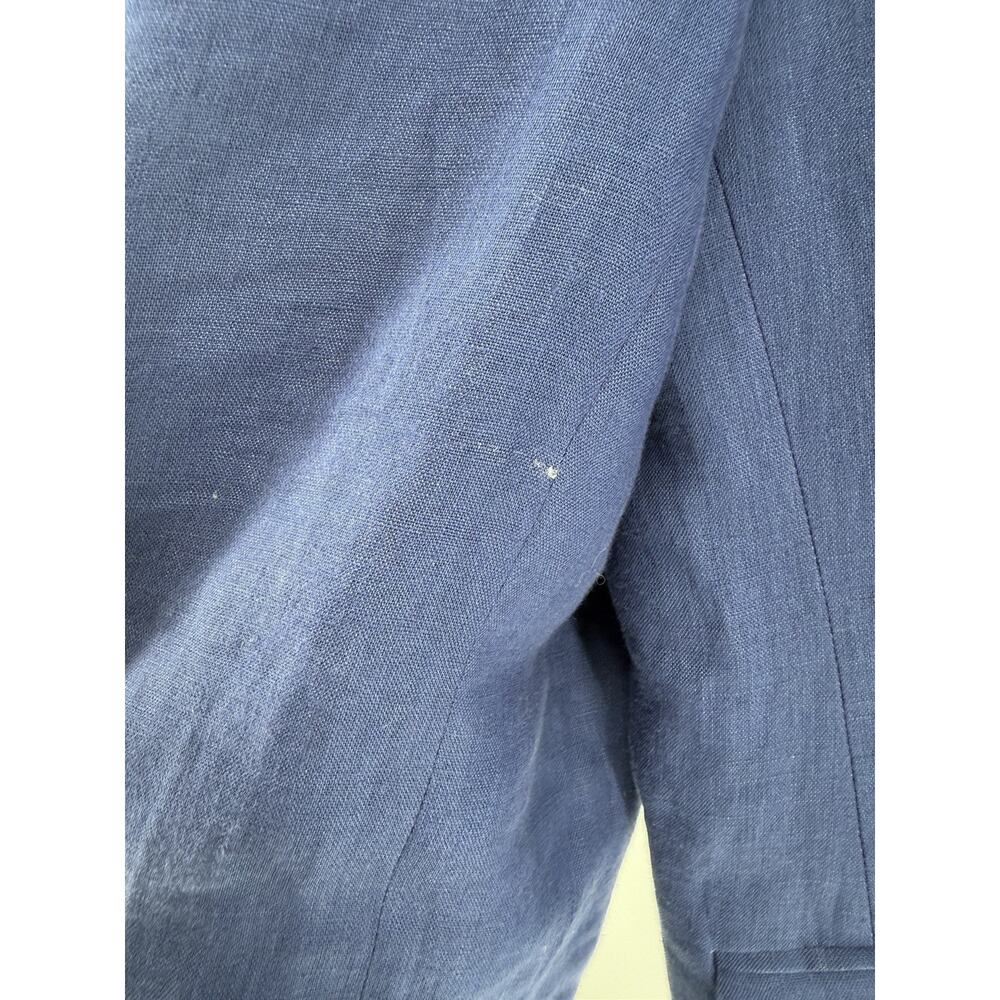 Tommy Hilfiger Mens Modern Fit 100% Linen Sport Coat Blazer 44R Blue - Picture 8 of 9